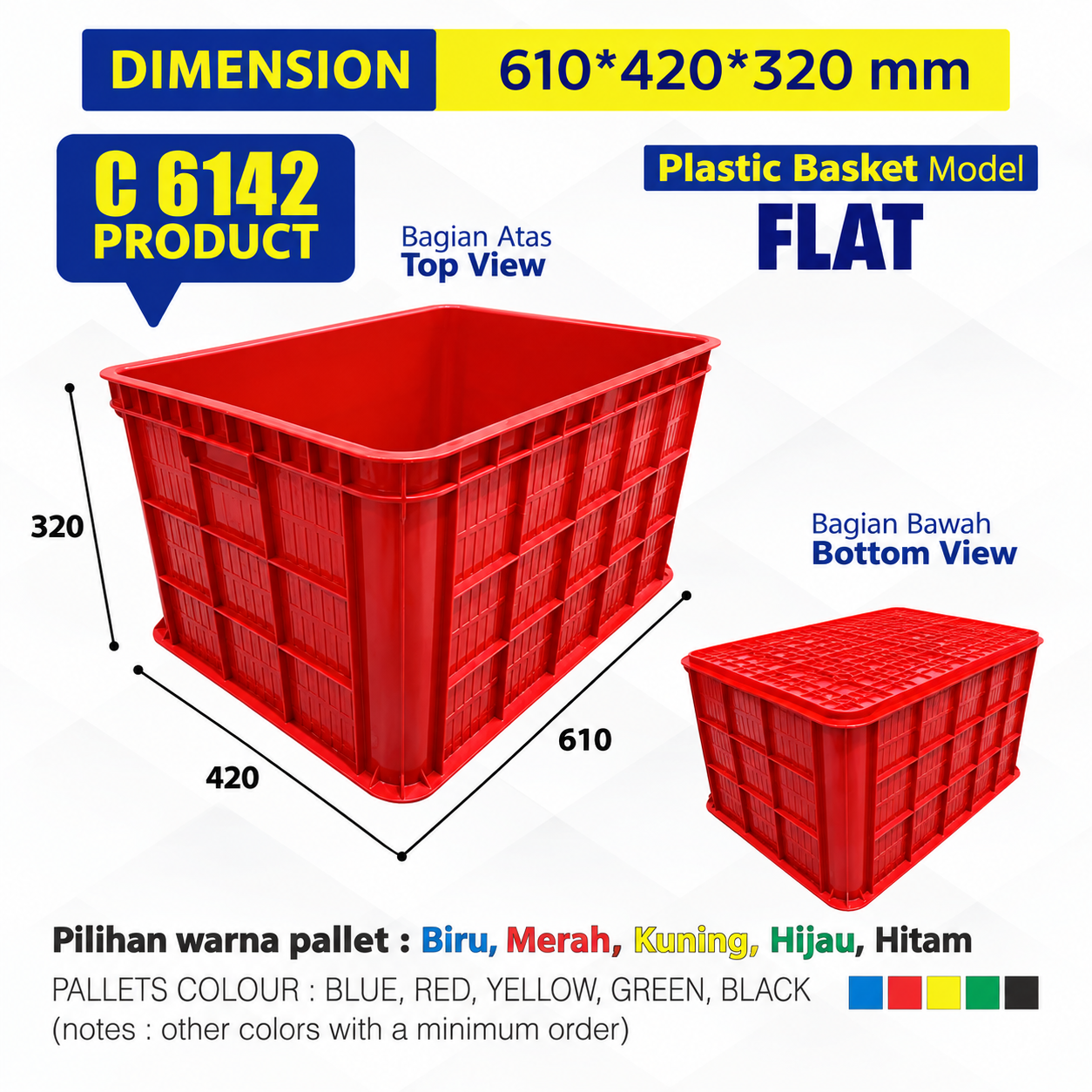 Keranjang C6142 Merah
