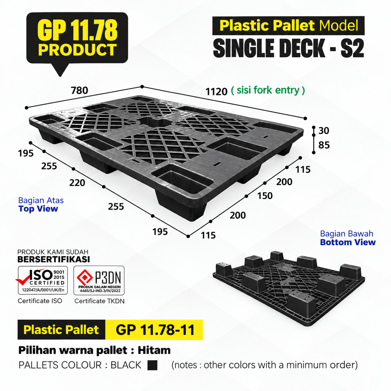 Pallet GP.11.78.11 Hitam